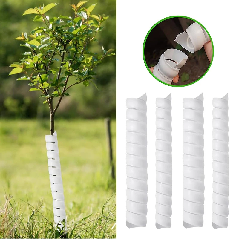 

1/2Pcs Tree Trunk Protector Plastic Spiral Tree Guard Plant Protecting Tools Anti-chewing Tree Trunk Protector Plant Bark Guards