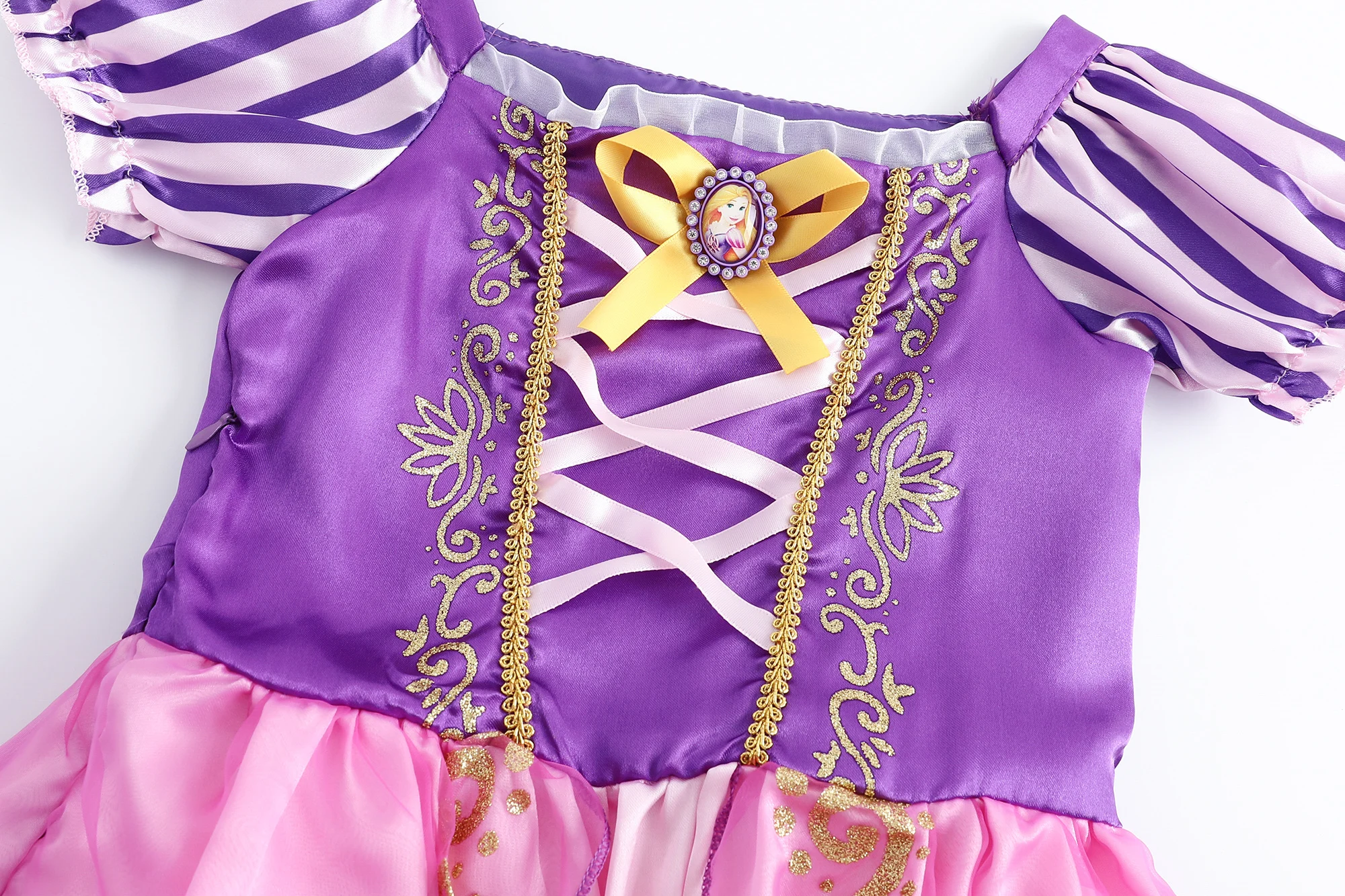 Robe princesse raiponce pour filles, Costume de cheveux magiques emmêlés pour Halloween, robe de fête Cosplay pour enfants, pour anniversaire, noël, carnaval