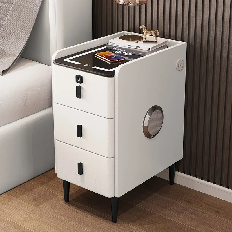 

Design Bedside Table Desk Designer Storage Cabinet Side Bedroom Small Wood Bookcase Living Room Tables Comodini Nightstands End