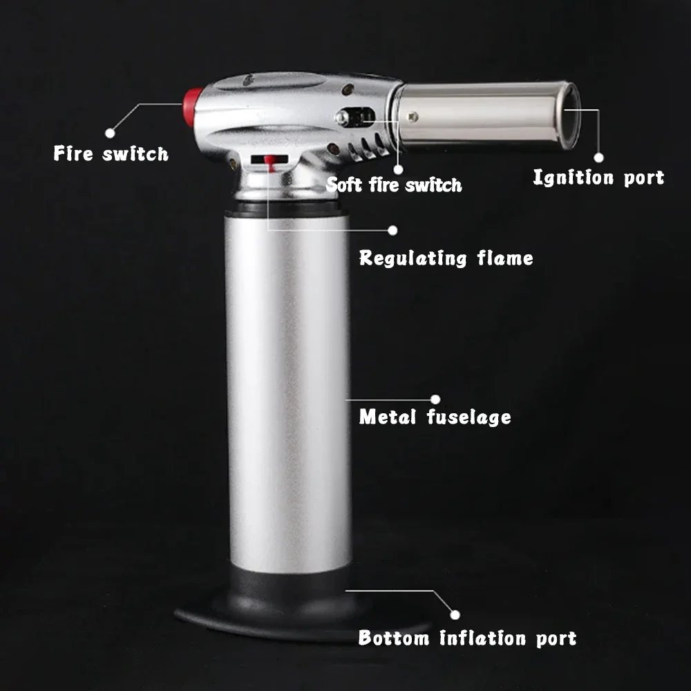 Flamethrower - Reinflatable - Jewellery torch for home and kitchen - Adjustable flame safety lock