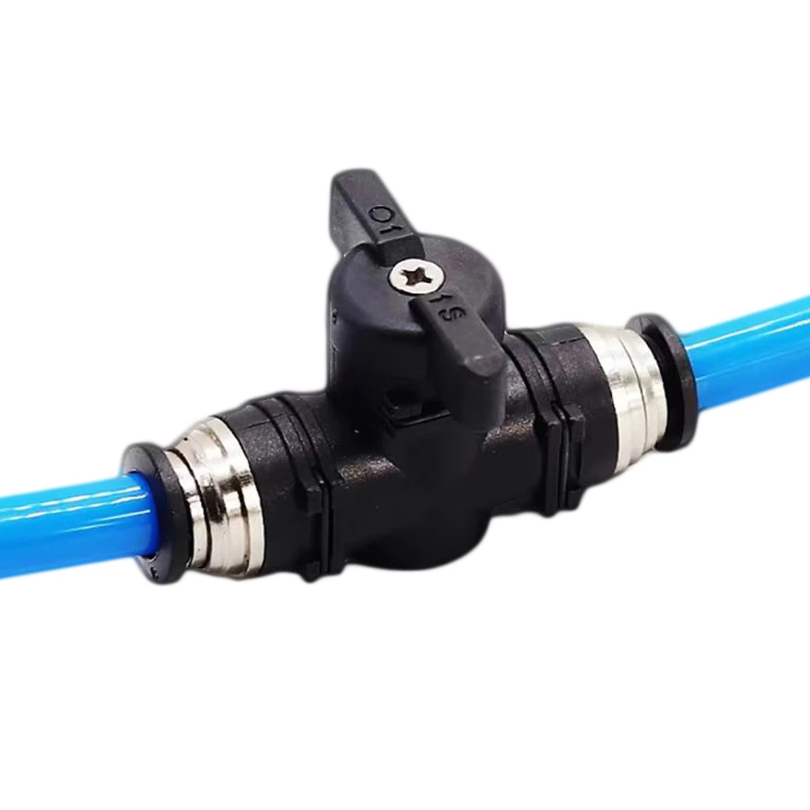 1 Pcs Quick Connector Ball Valve Pneumatic Air Pipe Manual Switch Misting System Fittings in 6MM 8MM 10MM 12MM Sizes