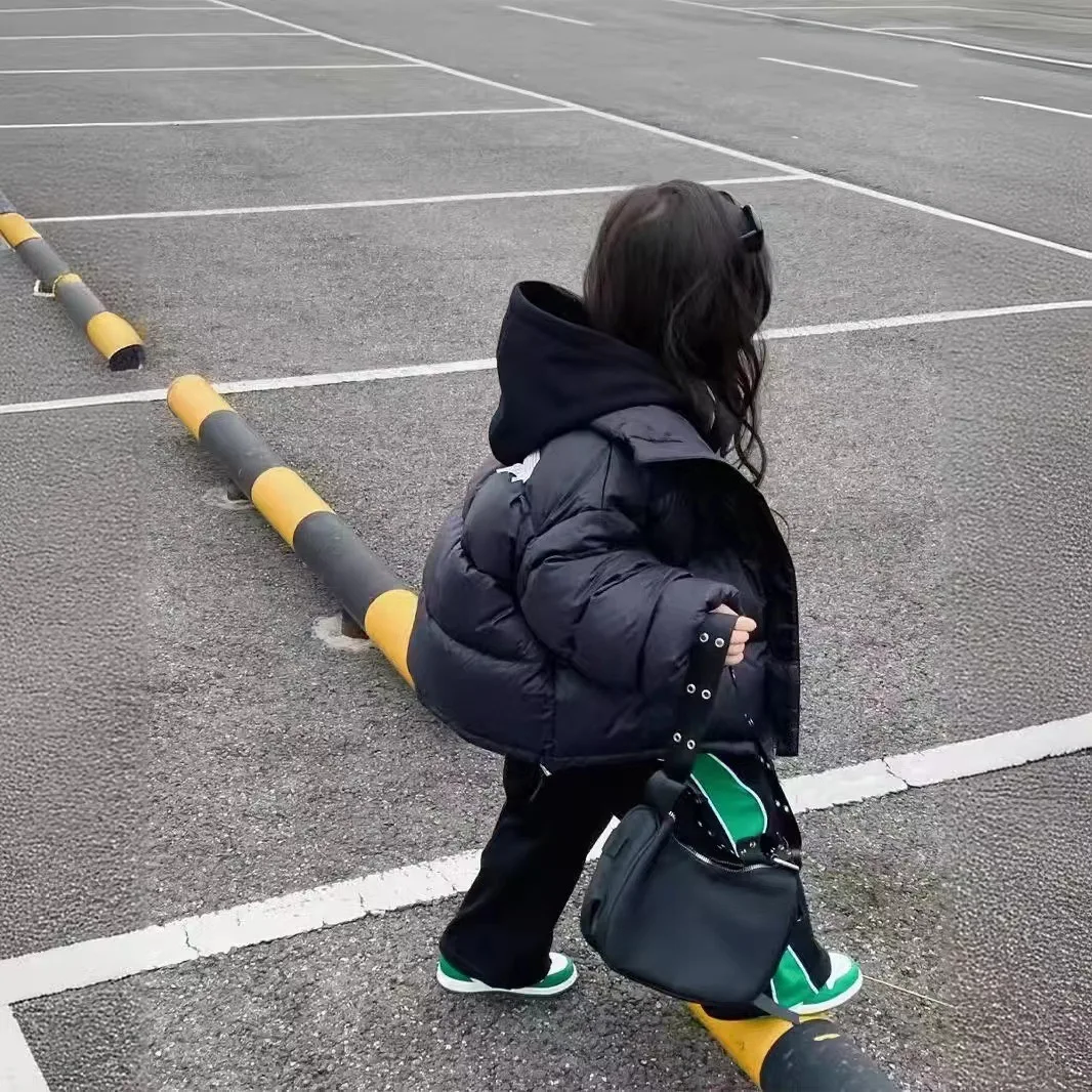 

2026 new Children's stand-up collared cotton-padded jacket Padded jacket solid color coat for 2 to 10 Years old boys and girls