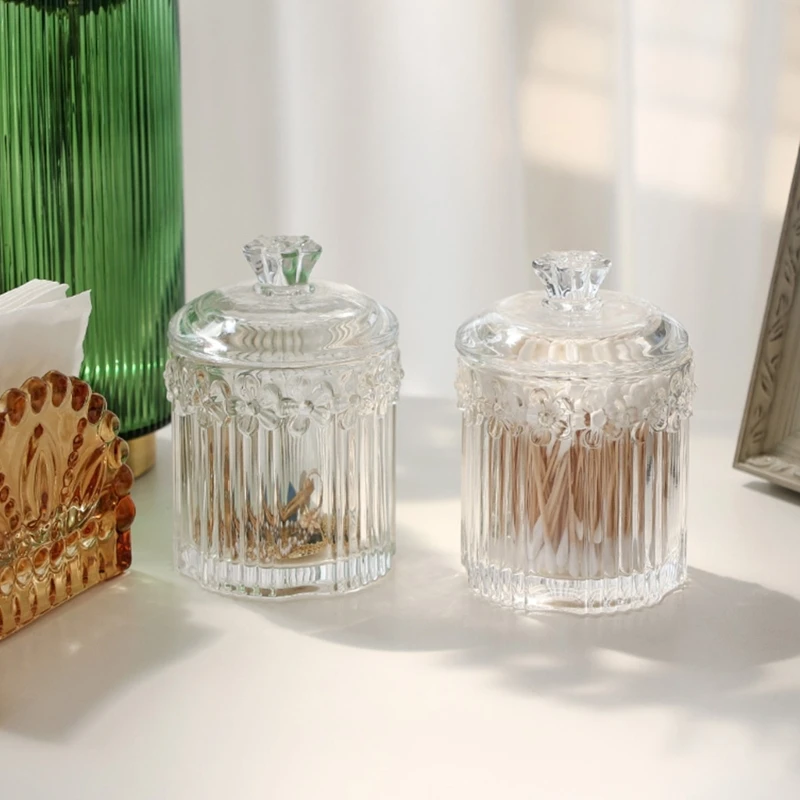 Flower Stripe Candlestick Silicone Mold Epoxy Resin Mold DIY Storage Jar Tool Dropship