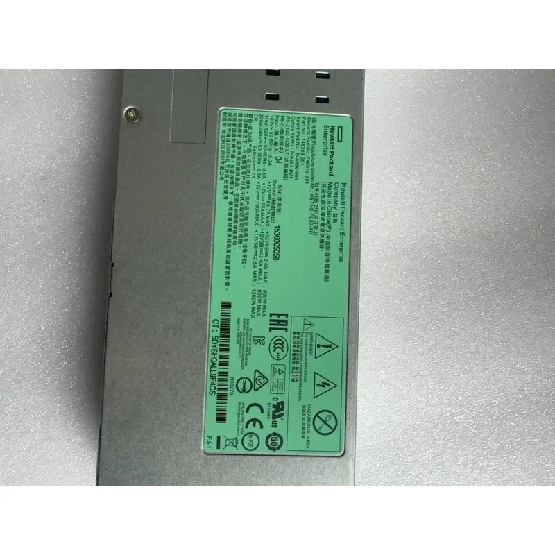 for HP DL580 G9 Server Power Supply 1200W 748287-B21 Redundant Hot Swap PSU Module Compatible with ProLiant Gen9 Rack Servers
