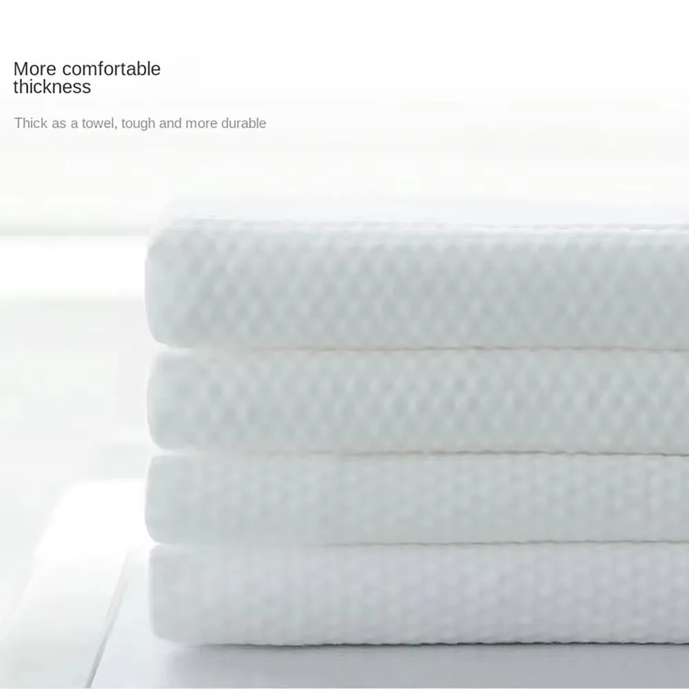 1/3/5Pcs Thickened Disposable Bath Towel Super Absorbent Cotton Fabric Cleasing Towel Hotel Supplies Beach Towel 2Size C772
