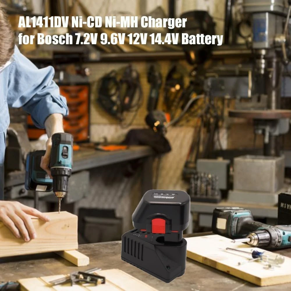 Ni-CD Ni-MH Akku-Ladegerät für Bosch BAT038 BAT048 BAT043 BAT045 BTA120 Bohrmaschine 7,2 V 9,6 V 12 V 14,4 V Elektrowerkzeug-Akku