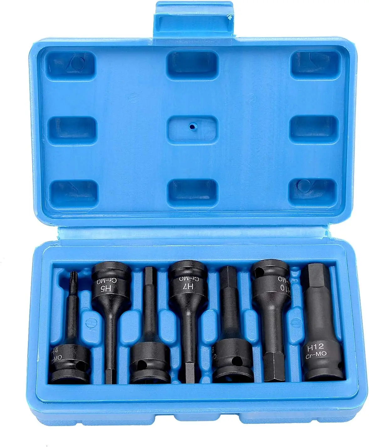 

Шестигранные биты 3/8 дюйма, 4–12 мм, набор ударных головок Cr-Mo из 7 предметов, ручные инструменты с метрической шестигранной отверткой