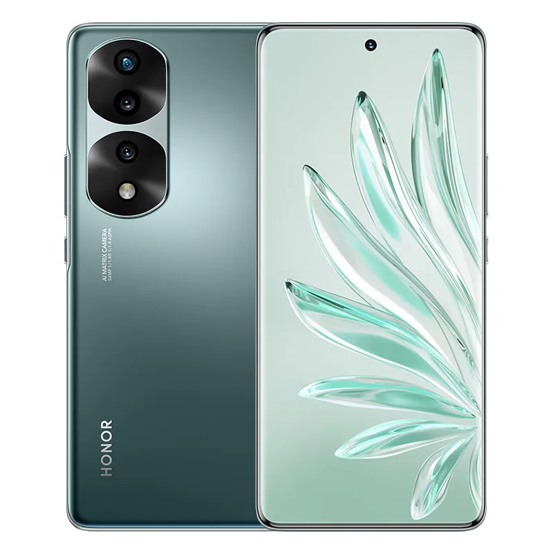 Offical New Honor 70 Pro Celulares Screen Fingerprint Android 12.0 Dimensity 8000 Face ID 6.78