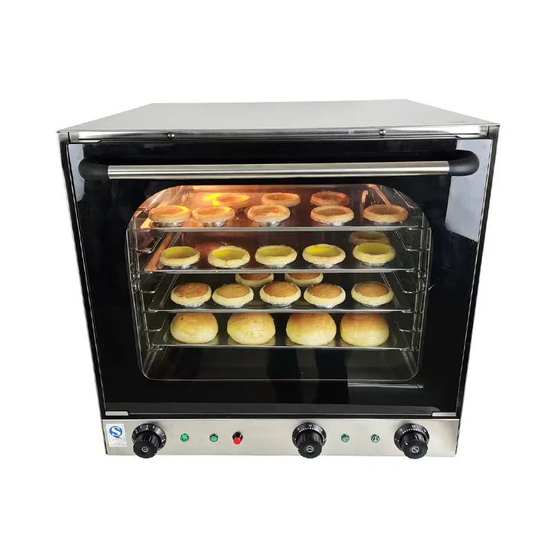 220V 2kw 65L Household 4-deck Electric Oven, Temperature Control Range: 50-300 Degrees, Suitable for Baking Bread