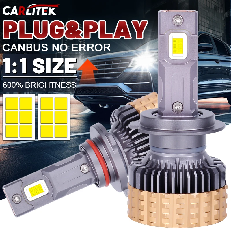 

H7 LED H4 H11 Car Headlights Canbus 6000K WHITE H8 HB4 HB3 9005 9006 9012 HIR2 H9 H1 9084 CSP Chip Fog Light Turbo Fan Car Bulbs