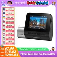70mai Dash Cam Pro Plus A500S Built-in GPS ADAS,wifi Car DVR 1944PHD Recoeding Support Rear Cam 24H Parking Monitor,Night Vision