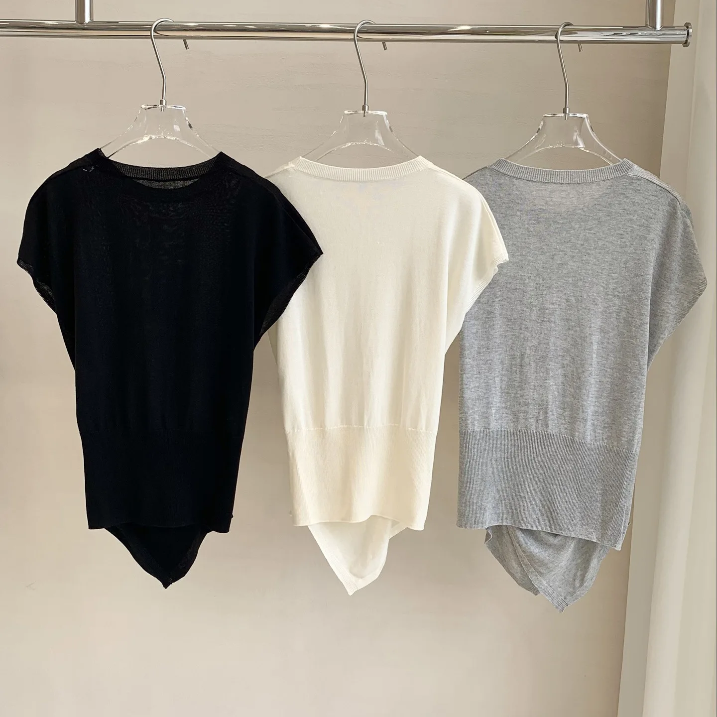 Summer New All-match Cross-kink Sweater