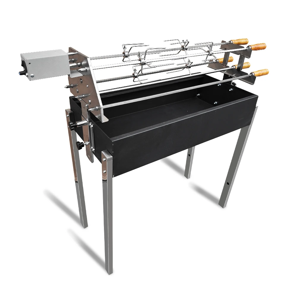 Cyprus Grill Heavy Duty 5 Spits Rotisserie Souvla Cyprus Greek Cypriot Charcoal BBQ Barbecue Grill