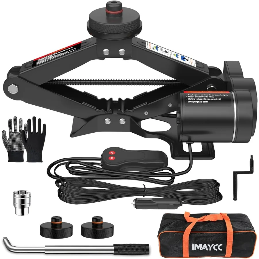 

Портативный электрический автомобильный домкрат 12 В для Tesla Model Y 3 S X 2-тонный электрический подъемный домкрат с комплектом для замены шин Компактный и легкий вес