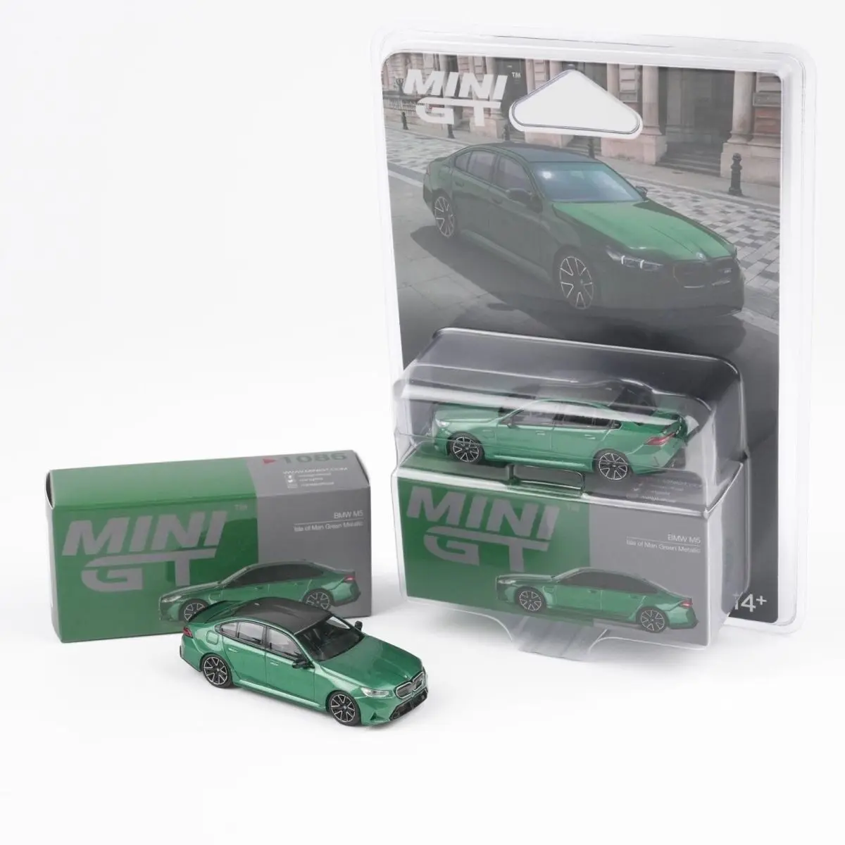 

MINIGT 1/64 BMW M5 (G90) Isle of Man Green Metallic MGT01086-CH Car Alloy Toys Motor Vehicle Diecast Metal Model