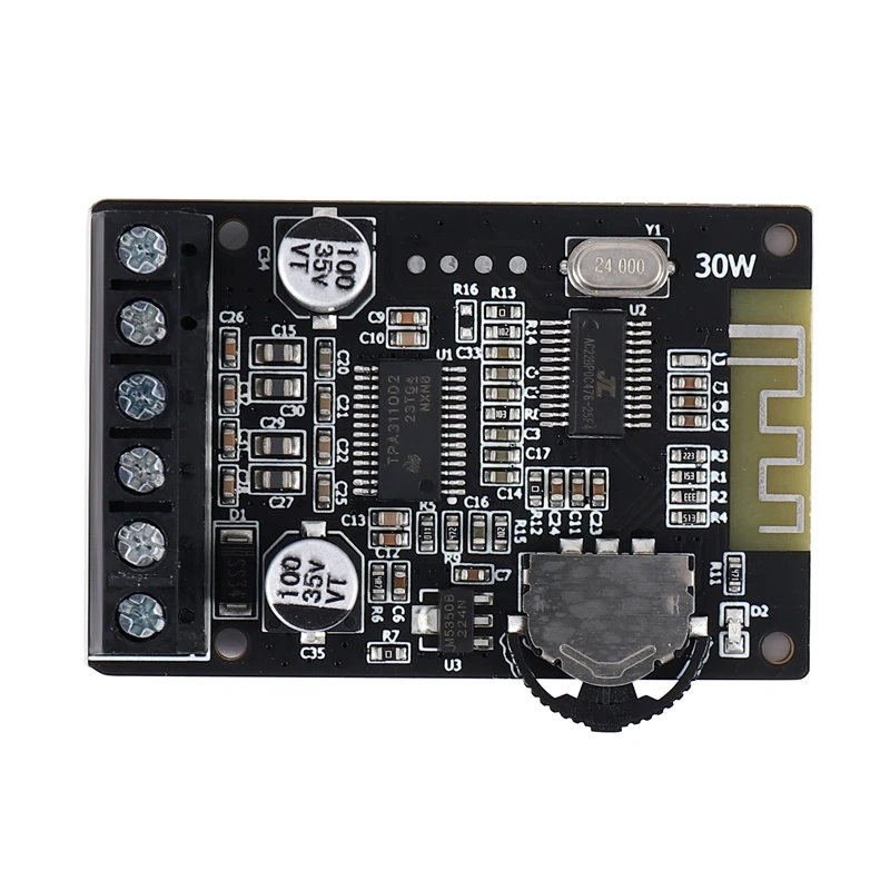 20W Stereo Bluetooth Power Amplifier Board 12V / 24V High Power Digital Power Amplifier Board XY-P15W Without Shell