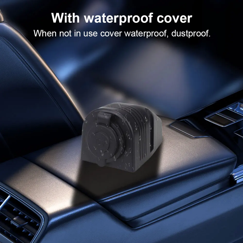 

Автомобильный прикуриватель 12 В/24 В, цоколь для палатки, водонепроницаемый держатель прикуривателя, автомобильный адаптер питания для лодки, яхты, автофургона