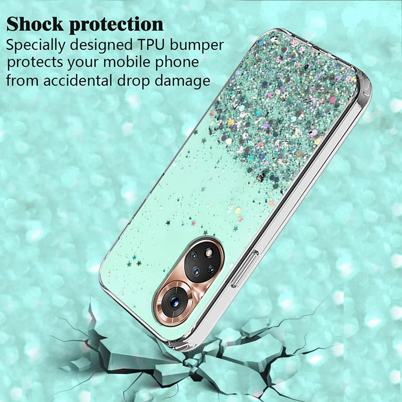 Luxury Glitter Silicone Case For Huawei Honor 20 Lite 30 50 60 70 80 Pro Rus 20s 30s 50 Se Ultra Thin Soft Back Cover Coque Capa