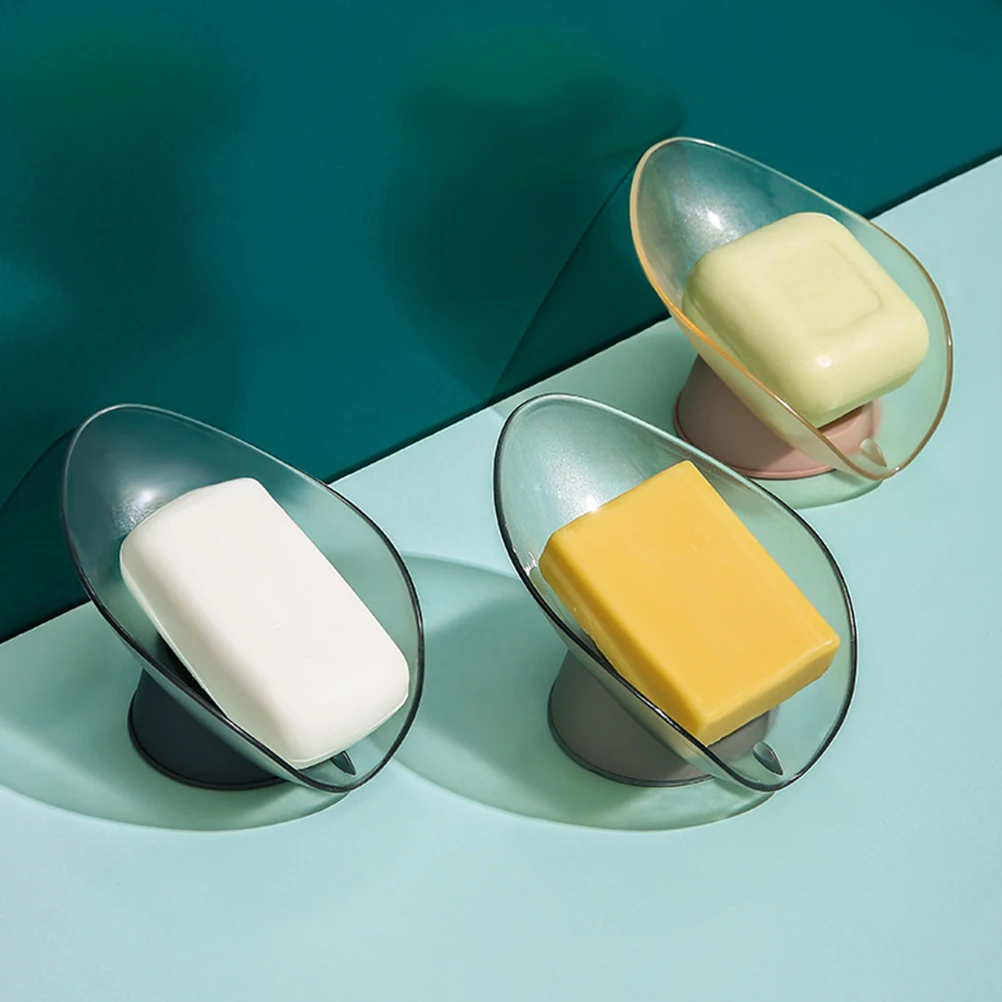 

2 Pcs Household Punch-free Soap Box Holder Highly Plastic Homemade Storage Container