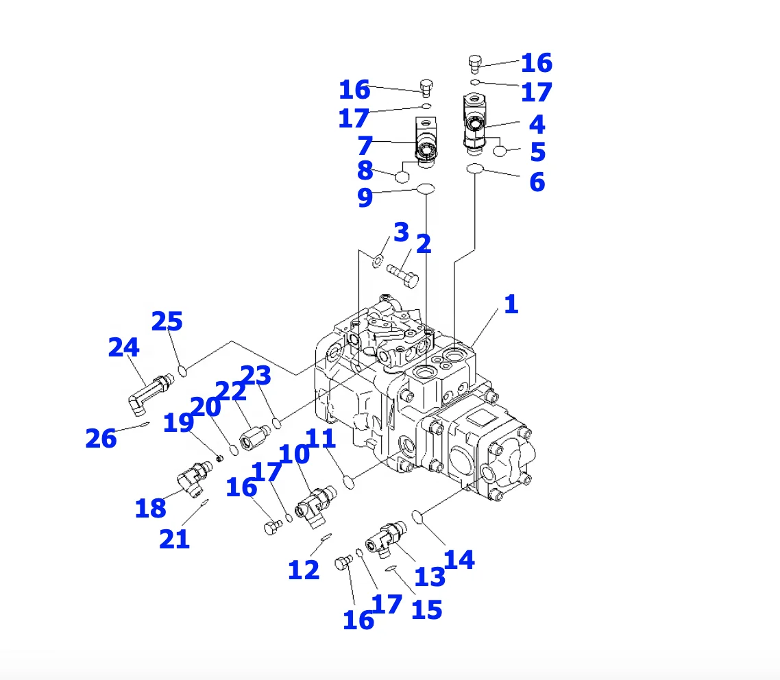 FANGU PC30 PC30MR-2 PC40 PC40MR-2 PC50 PC50MR-2 PC55 PC55MR-2 hydraulic main pump 708-3S-00460 708-3S-00522 pump hydraulic