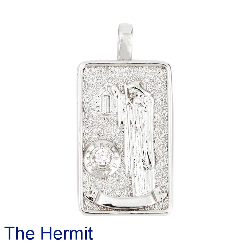 Tarot Karten Charm Anhänger, 2021 Neue 18K Reales Gold Überzogene DIY Schmuck Zubehör für Armbänder Halsketten Machen M06 – Detail 35