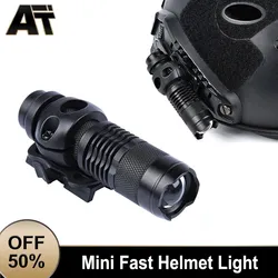 WADSN casco táctico militar rápido, luz de Airsoft, arma estroboscópica de caza, Mini linterna de exploración, lámpara blanca Led para cascos al aire libre