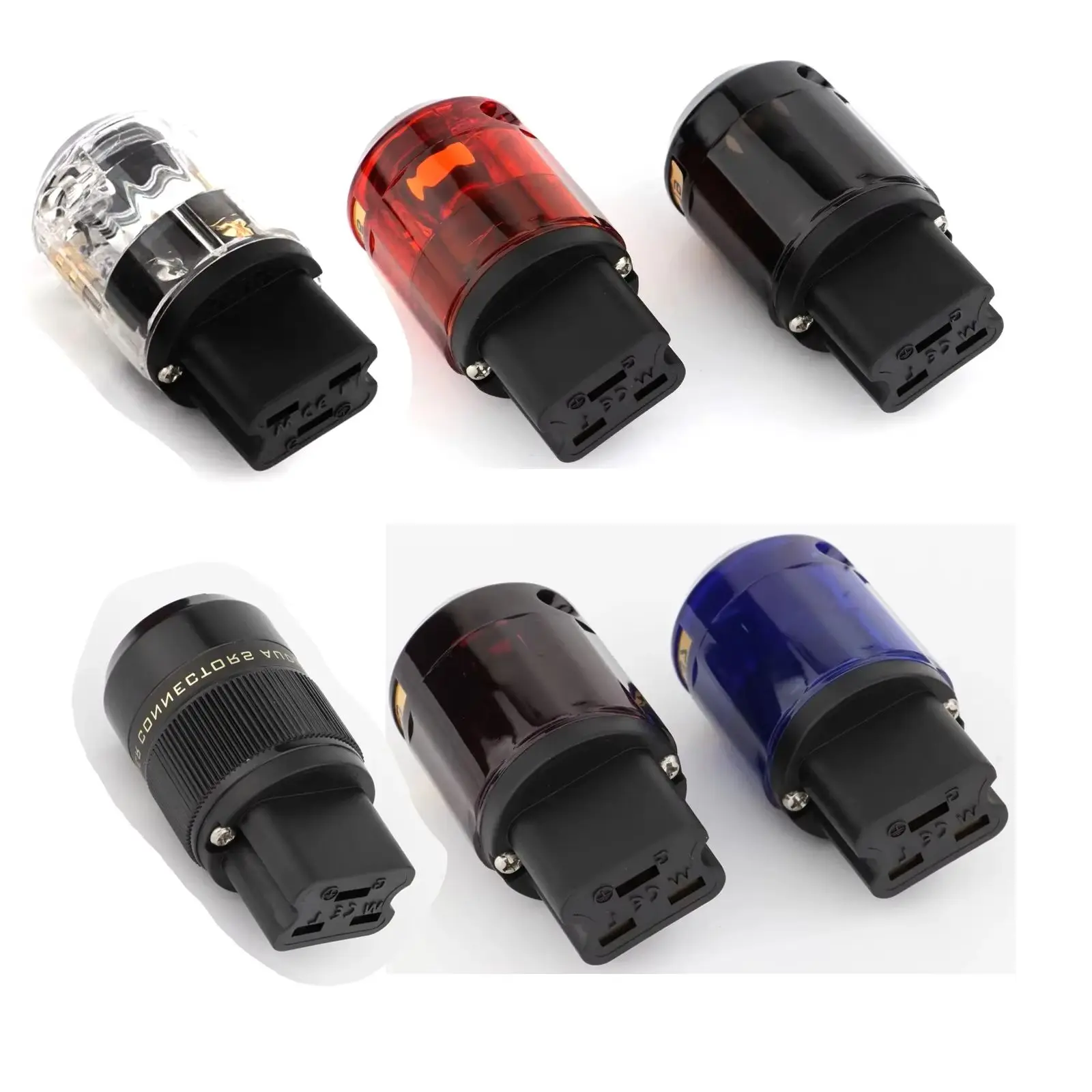 

C19 20A Разъем питания Позолоченный 20A C19 IEC Гнездовой разъем HIFI Кабель питания DIY Вилка