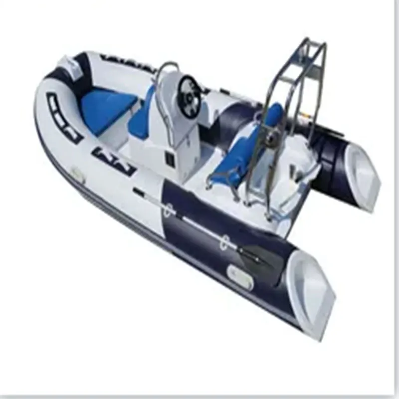 Rigid Inflatable RIB Boat With Steering Console Stainless Steel T Top PVC Inflatable Fishing Speed Vessel Custom