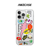 Cute Cartoon Dinosaur Magnetic Phone Case For iPhone 16 15Plus 14 13 Pro Max 12 11 MagSafe Soft Transparent Clear Cover