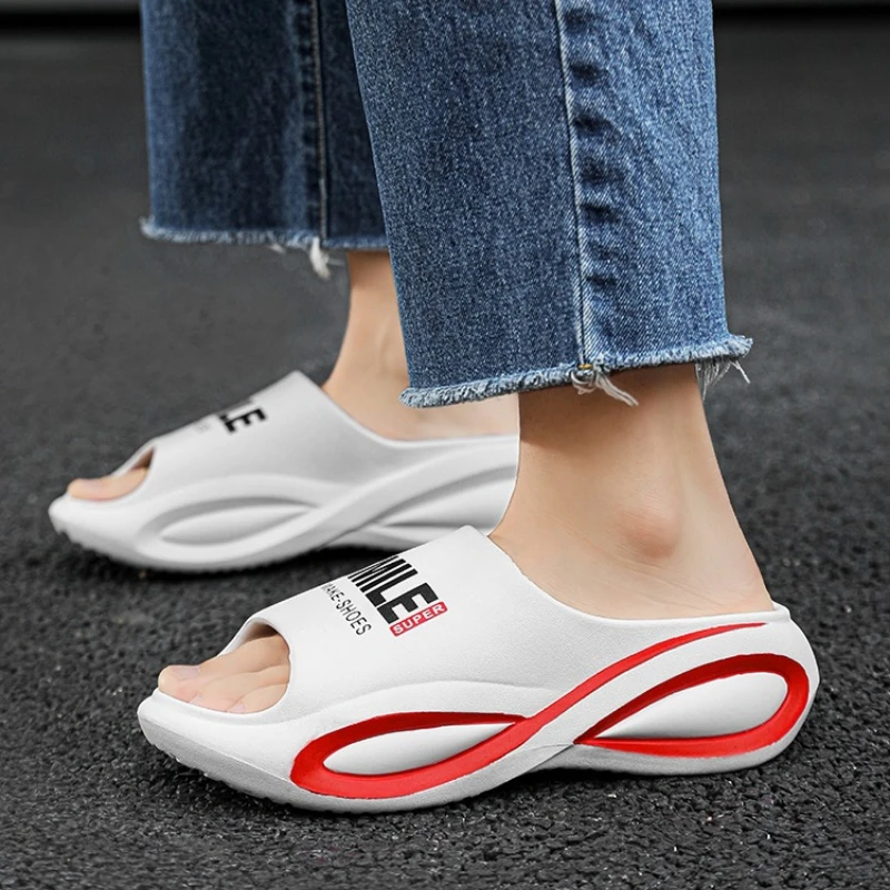 

YUYIN Lightweight Beach Shoes Sandals Men Eva Soft Bottom Slippers Thick Bottom Comfortable Shock-absorbing Slippers Men Women