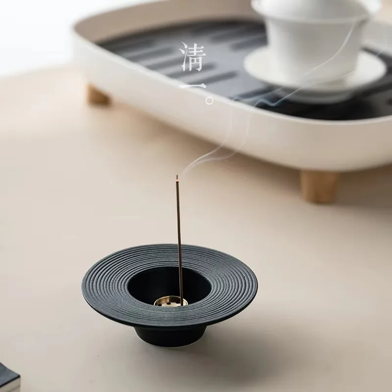Quemador de incienso de cerámica japonés creativo, soporte de incienso Simple para el hogar, soporte para quemador  incienso p