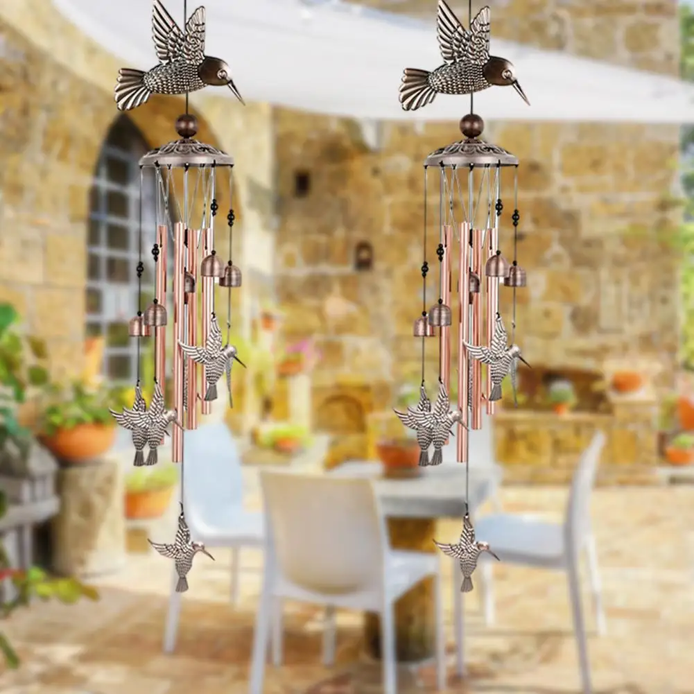 Handmade Wind Chimes Butterfly Bird Wind Chimes Outdoor Hanging Decor with Shape Corrosion Resistant Design Produces for Garden