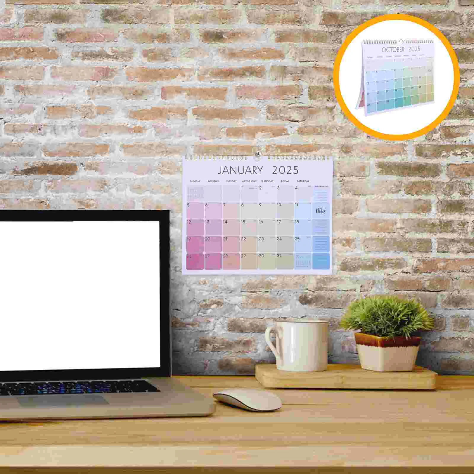 Calendar Aesthetic Wall Paper for Dorm Tear off Family Calendars Cute