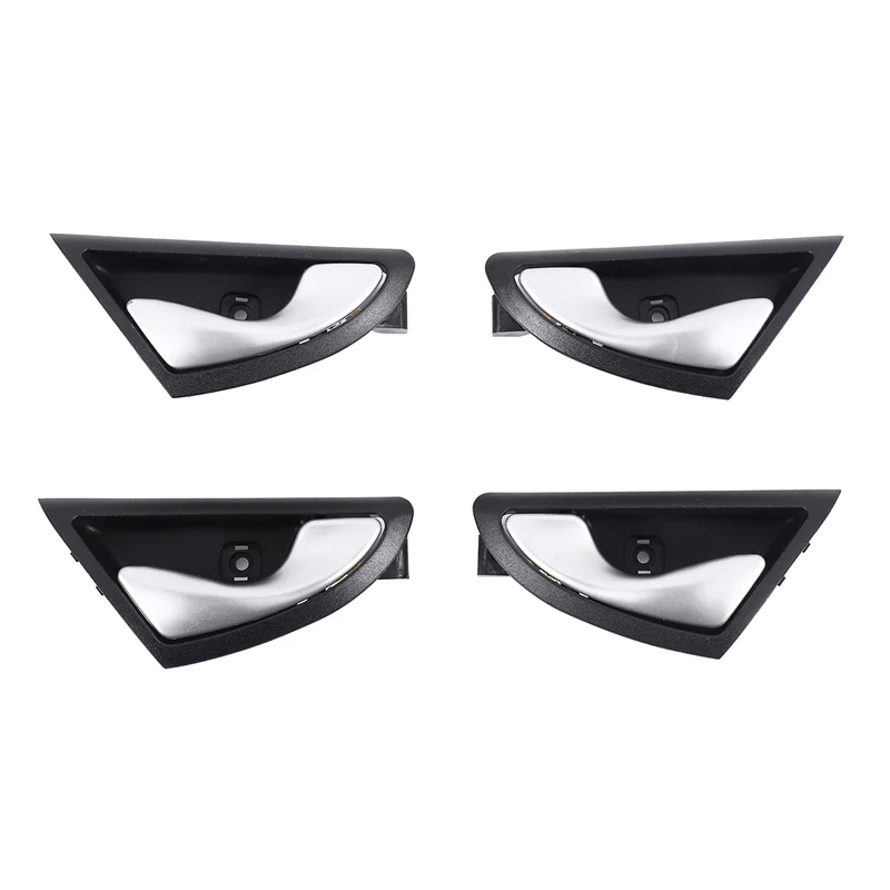 

A51K-4Pcs Car Interior Door Handle Handles Knob Open For JAC J3 J3S Turin 2009-2015 6105230U8010 6105240U8010 Matte Silver