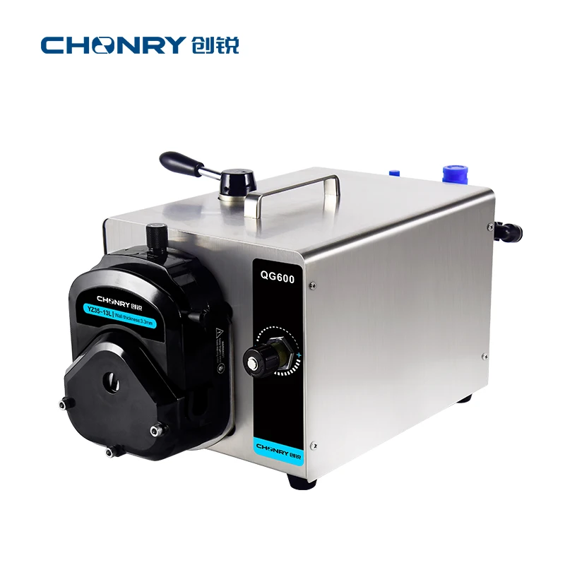 CHONRY QG600 high flow air motor lab peristaltic pump liquid transfer Low pressure  in chemical transmission