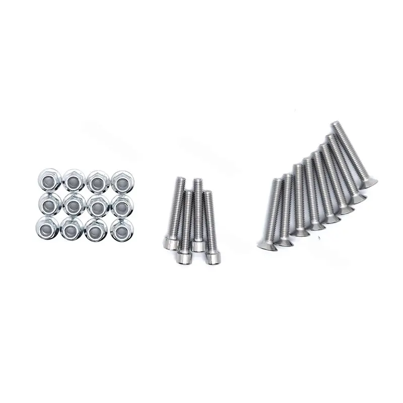 AB61-Bolt Frame Mount Bracket Kit For Motorcycle Aluminum Alloy Side Box Luggage Case Fasteners Trunk Pannier Rack Screw Spacers
