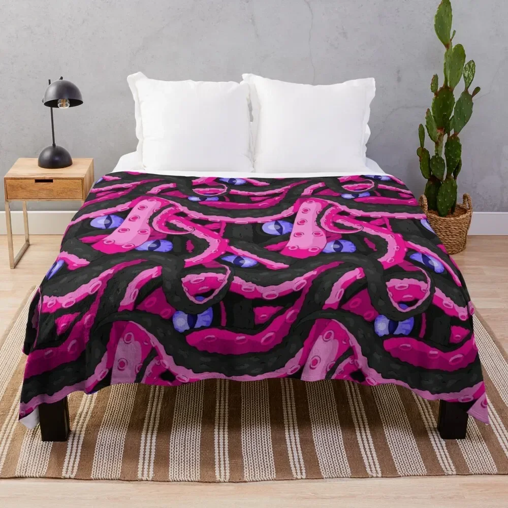 Succubus Tentacles Throw Blanket Hairy christmas gifts Blankets