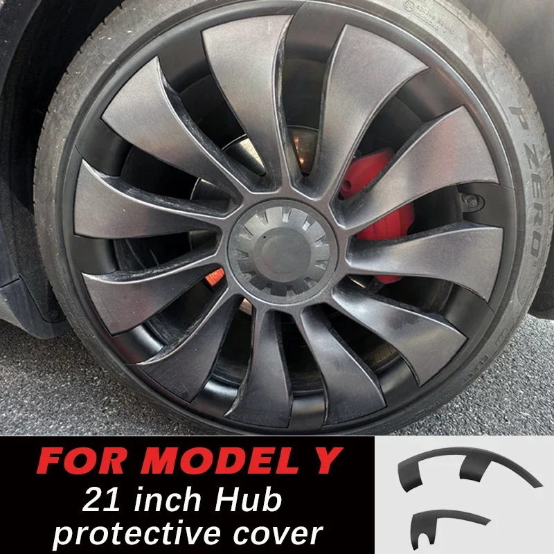 

For Tesla Model Y 21 Inch Hub Cap Patch Wheel Performance Replacement Wheel Cap Full Rim Cover Accessories 2019-2023 HubCap