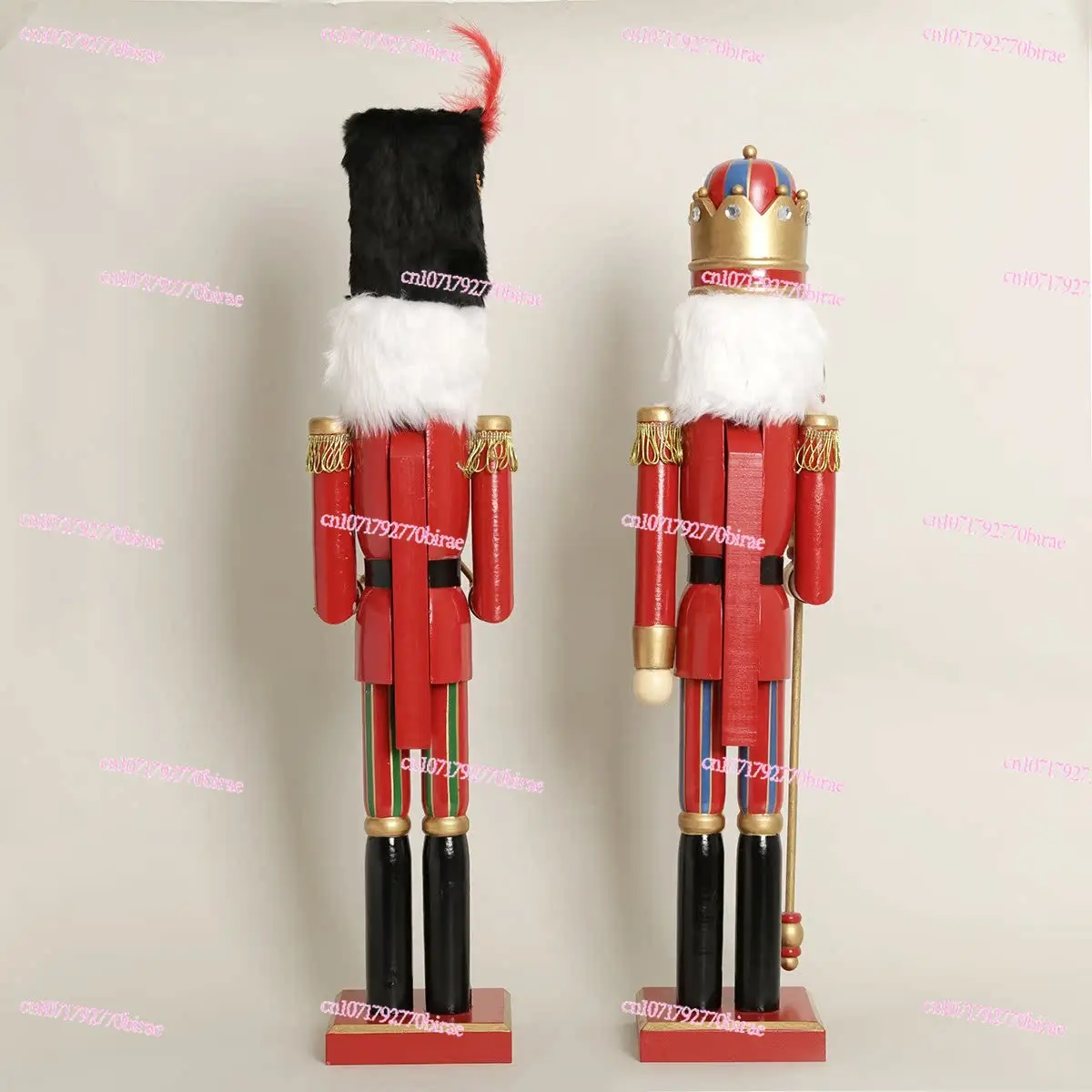 Christmas Wooden Nutcracker Ornament  Decoration about 60cm High 2 Optional