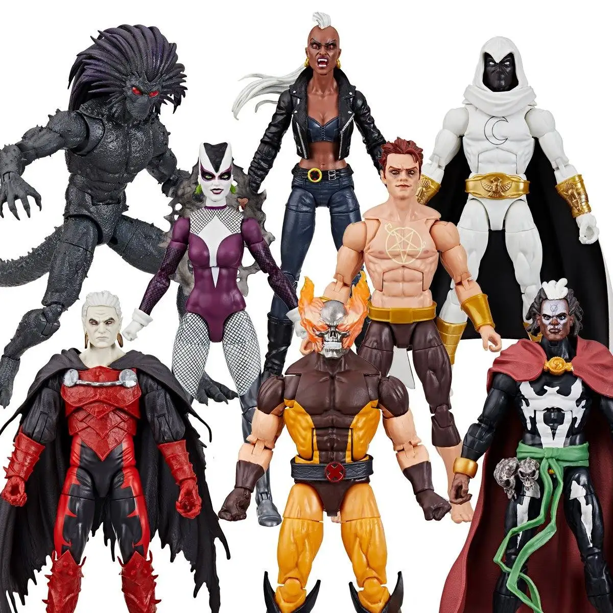 Marvel Legends Strange Tales Blackheart Bloodstorm Daimon Hellstorm Voodoo Wolverine MoonKnight Lilith Drácula Figura de acción de 6"