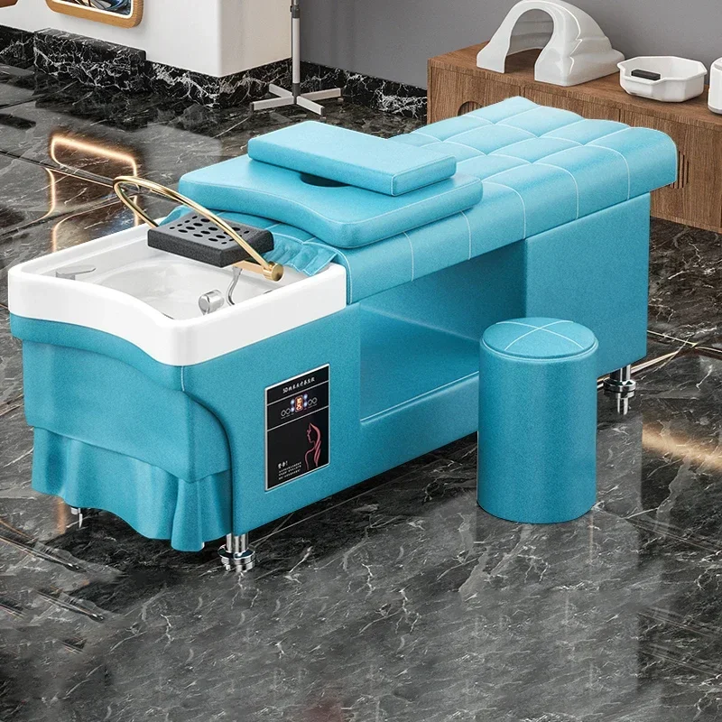 Stretcher Spa Hair Professional Hairdressing Salon Stylist Shampoo Washing Equipment Bed Sleeping Cama Abatible Water Shaving