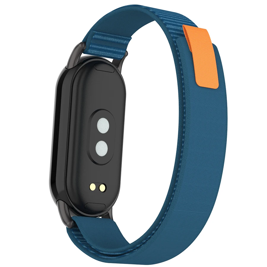Xiaomi Mi Band用の交換用ナイロンストラップ,通気性ストラップ,スマートウォッチバンド,ブレスレット