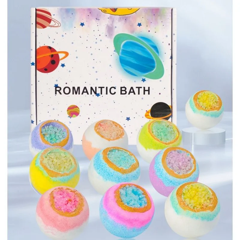 Sea Salt Large Shower Bubble Comfortable Bathtub Fragrance Bath Salts Essential Oil Big Ball Gift Box