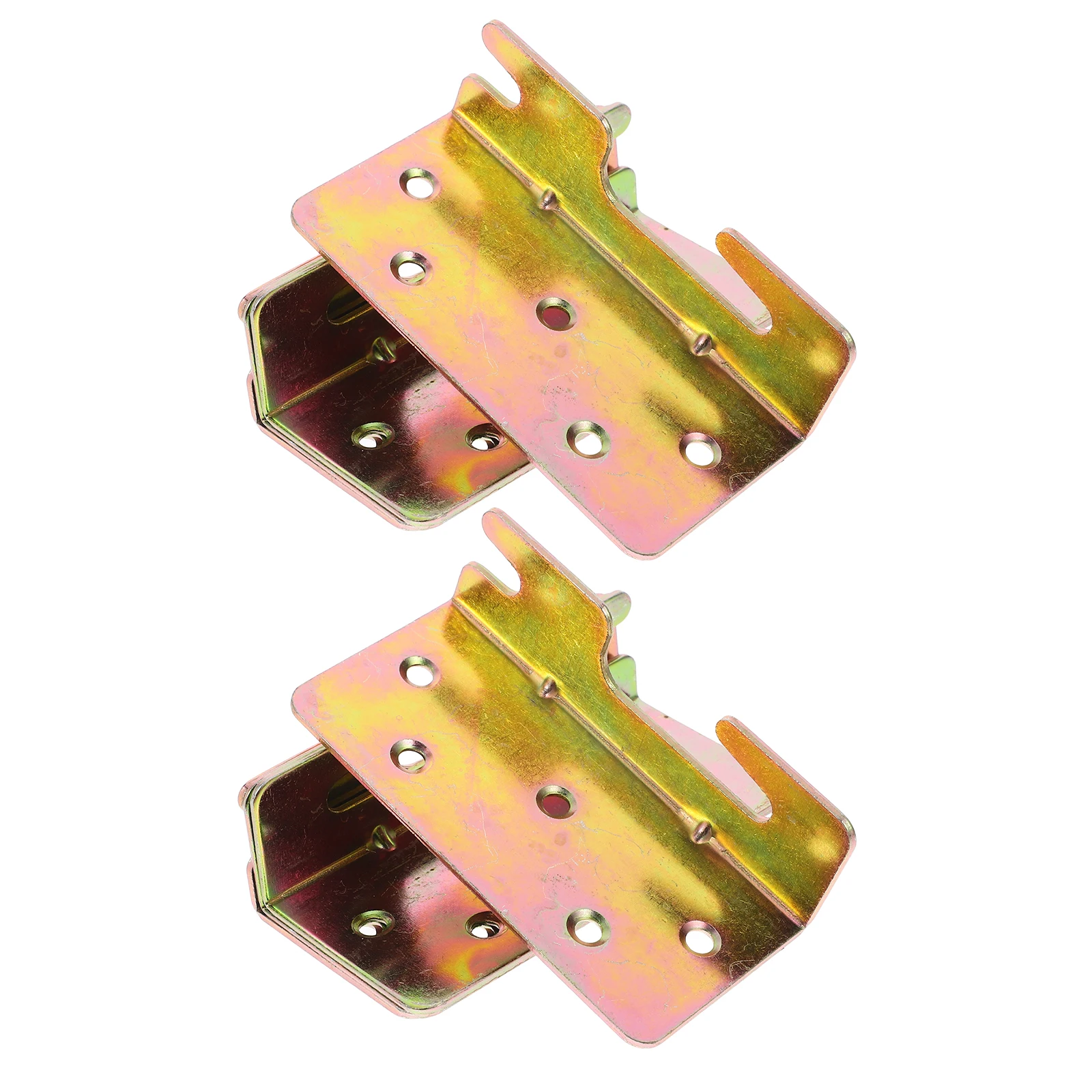 

4Pcs Heavy Duty Bed Connectors for Wooden and Iron Frames and Secure Installation Bed Hinge Hardware