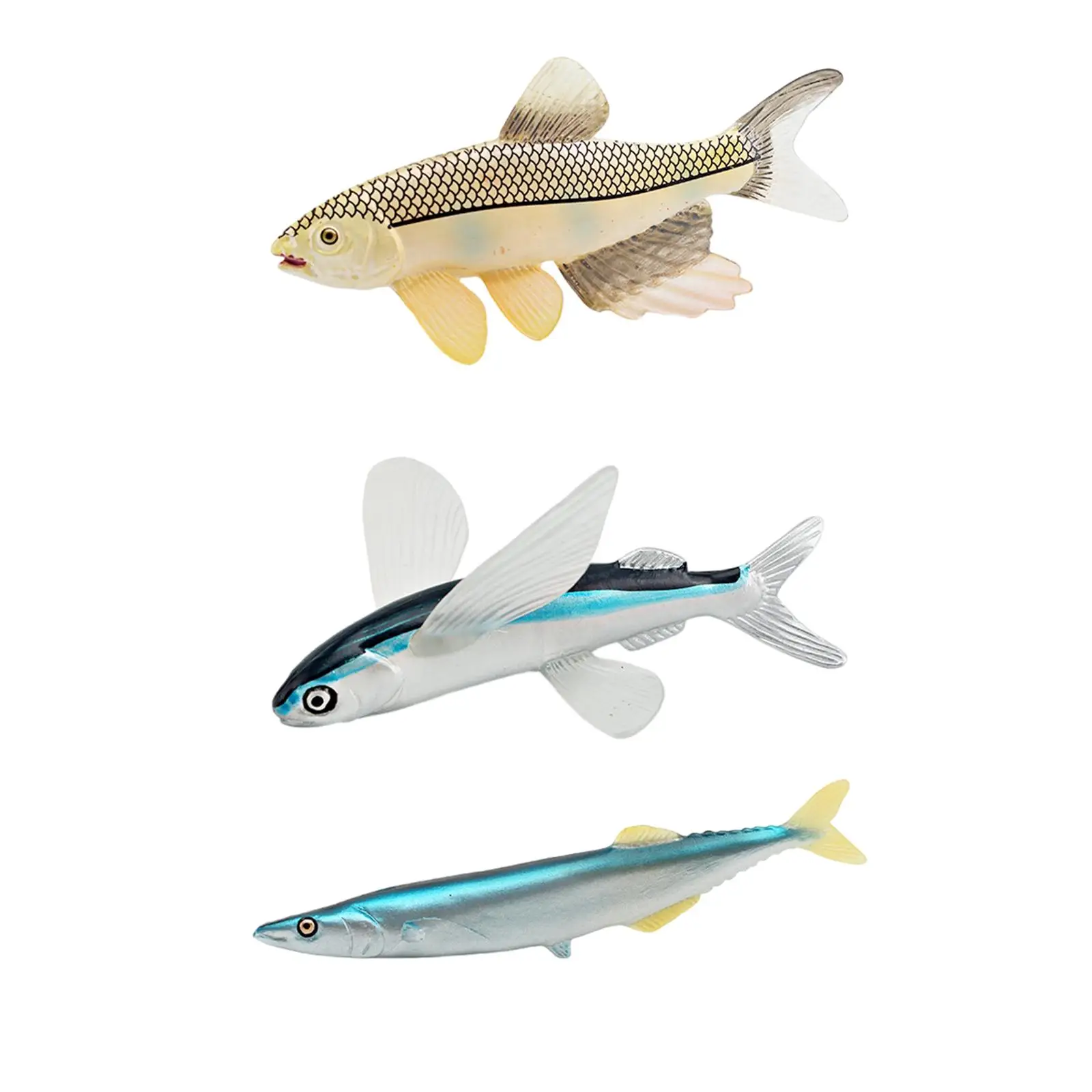 Fish Model Toy Simulated Sea Life Animals Figurines for Science Educational Props Educational Toys Collection Kids Adults Gifts