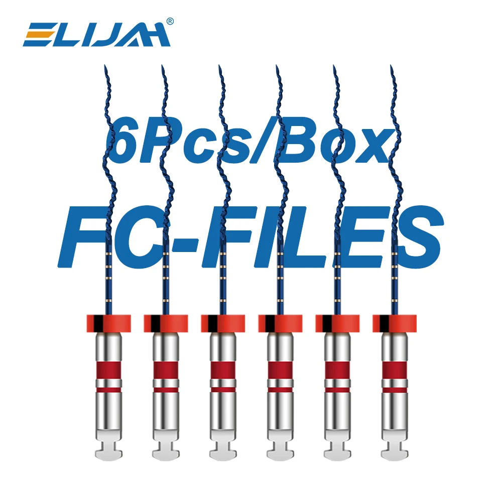 

Dental FC-Files Wave-shaped 6Pcs/Pack NiTi Endo Files for Final Irrigation Root Canal Preparation Irregular Canals Clinical Use