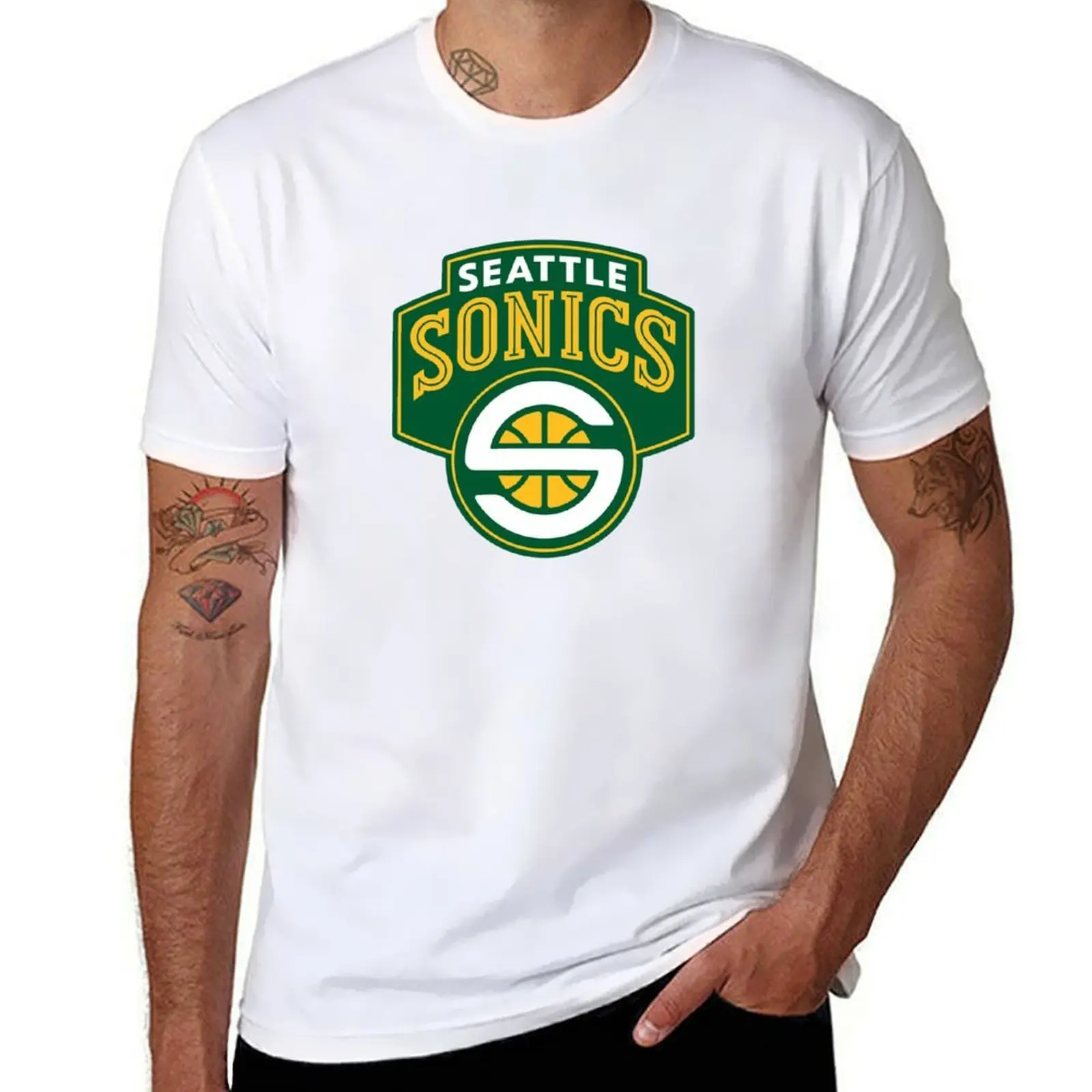 

SEATTLE SUPERSONICS T-Shirt funny t shirts cotton cotton t shirts high quality T-Shirt