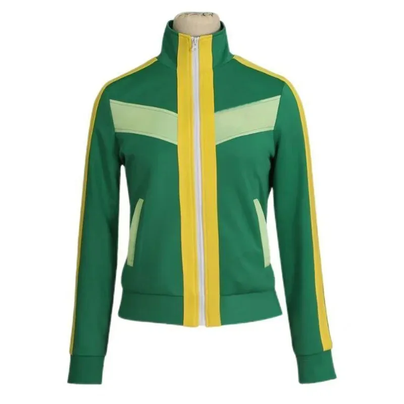 

Anime Cosplay Chie Satonaka Costume Female Green Coat Party Uniform yj4k