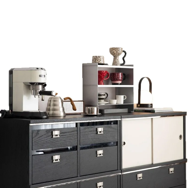 

Simple modern style, combination chest module combination solid wood medieval Bauhaus storage multi-functional cabinet