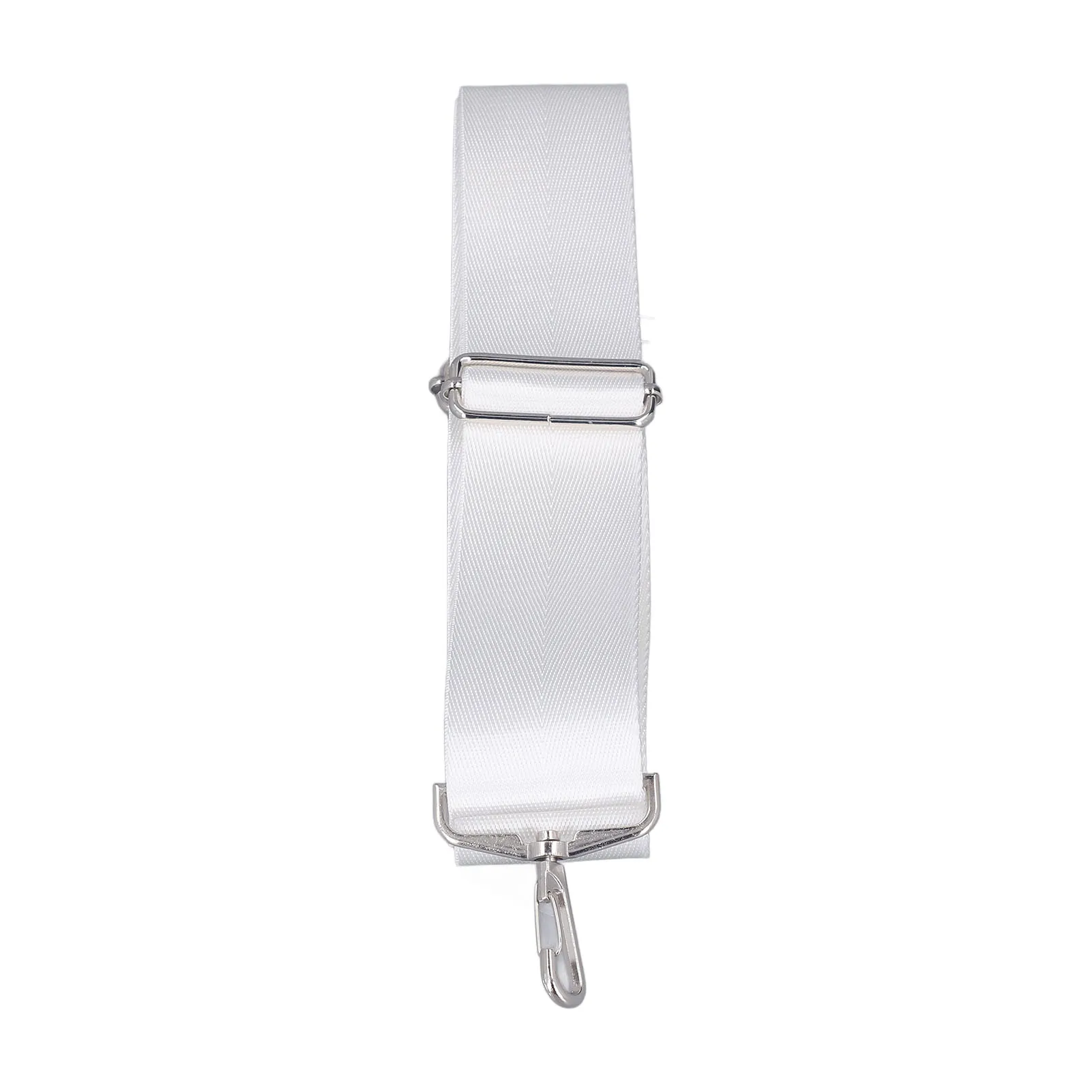 Tennis Court Net Center Strap, Tennis Net Center Strap Adjustable Height Tennis Net Straps Stainless Steel Buckle White - Image 2